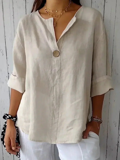 Lexa™ | Relaxed V-Neck Blouse