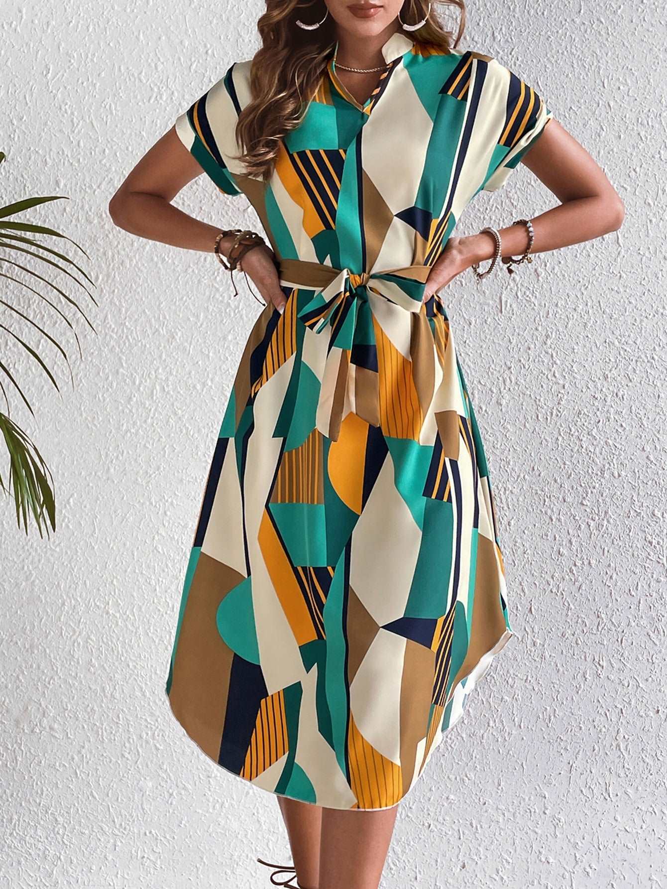 Talia™ - Vibrant Print Dress