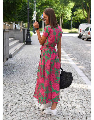 Esme™ | Retro Floral Maxi Dress