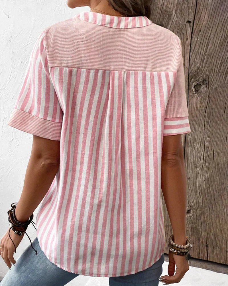 CARA™ | Elegant Striped Top